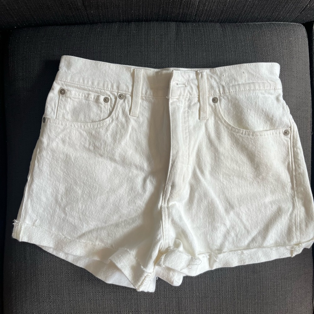 Brand new white Madewell Jean shorts size 28